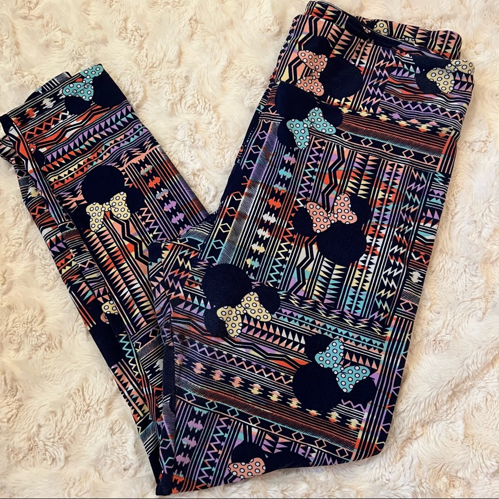 LulaRoe Rare T&C Disney Minnie Tribal Print Leggings